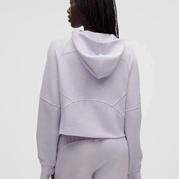 lululemon athletica Scuba Oversized Full Zip Hoodie - Heathered Faint Lavender - Picture 3 of 7